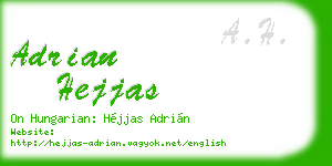 adrian hejjas business card